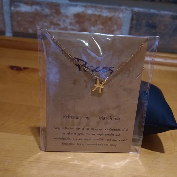 Pisces Star Signs Nacklace Pendant - Picture 6 of 6